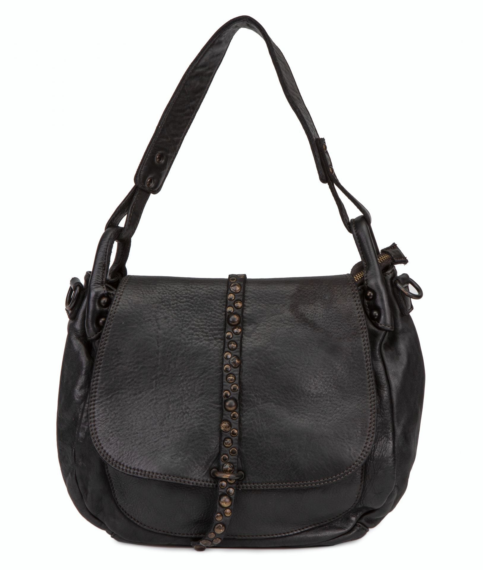Sac Besace En Cuir Vintage Authentique - Marron, Magnifique Et Intemporel