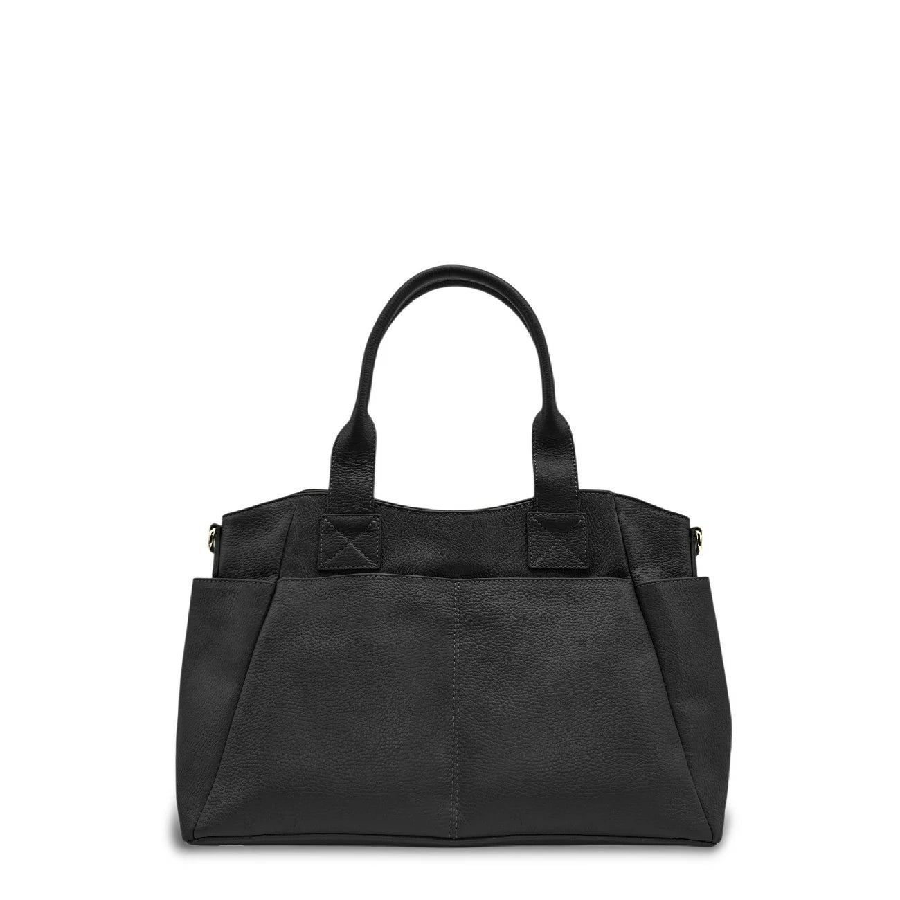 Sac cabas multipoches en cuir grainé MARCIE Noir