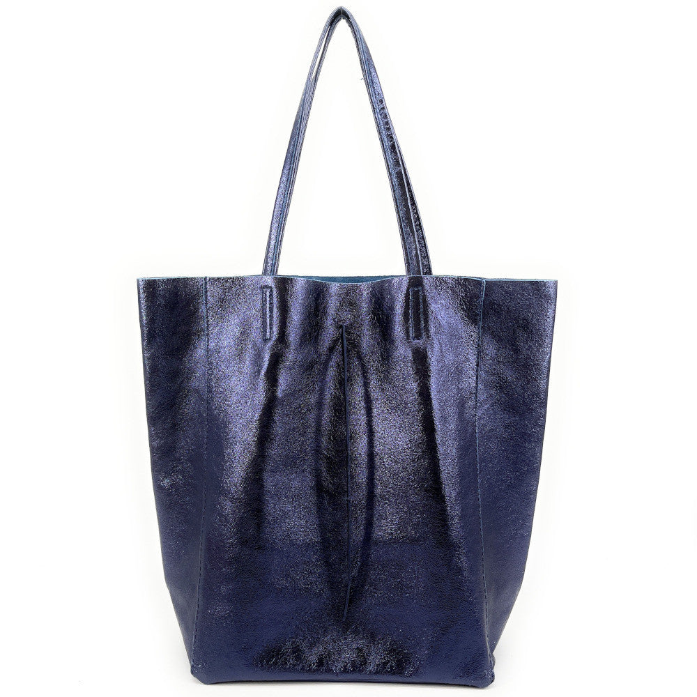Sac cabas en cuir grainé ou irisé NICE Nuit étoilée