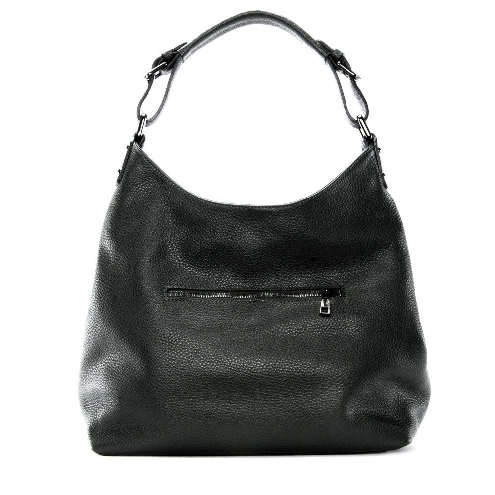 Sac à main cabas en cuir grainé NIKEE Vert forêt