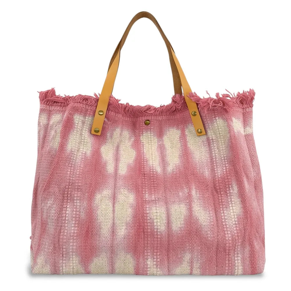 Sac à main cabas en tissu BELIZE Rose