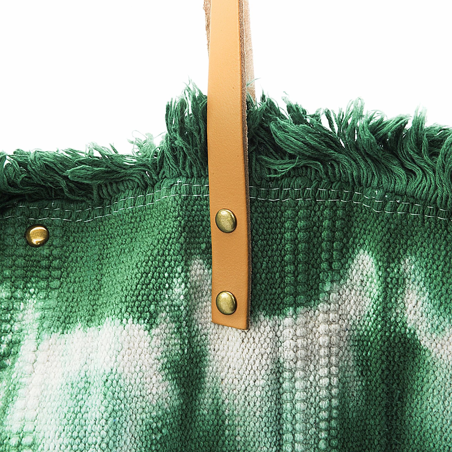 Sac à main cabas en tissu BELIZE Vert intense