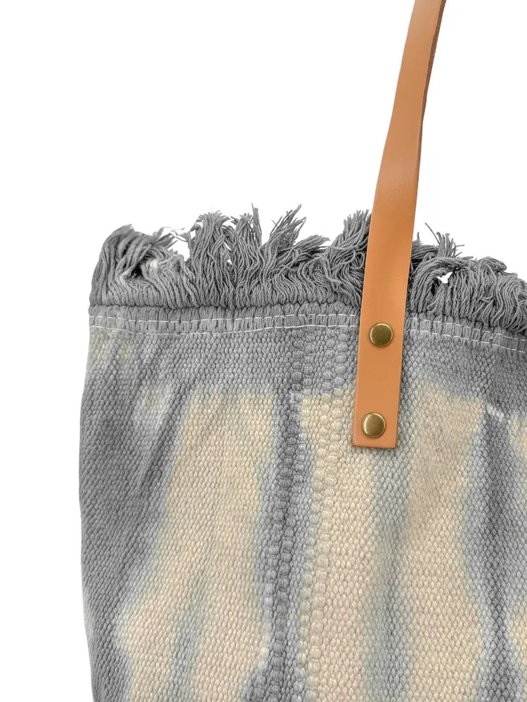 Sac à main cabas en tissu BELIZE Gris clair