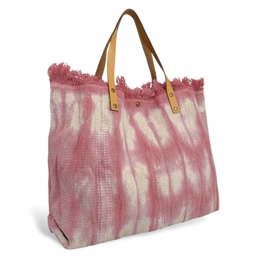 Sac à main cabas en tissu BELIZE Rose