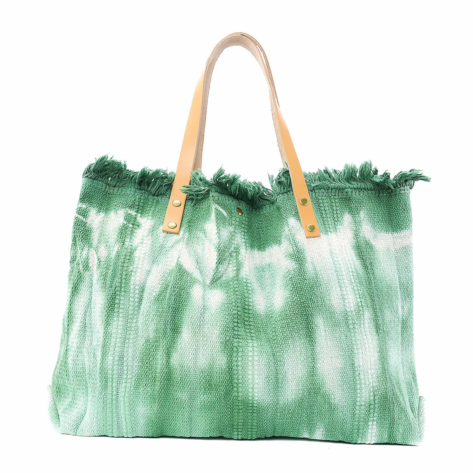 Sac à main cabas en tissu BELIZE Vert intense