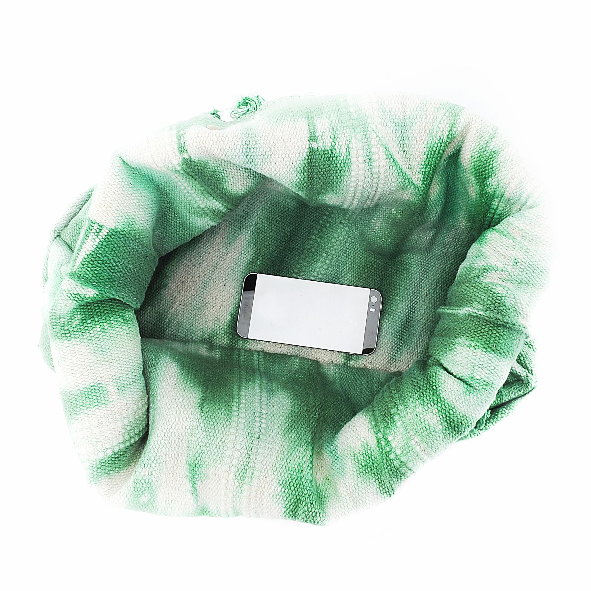 Sac à main cabas en tissu BELIZE Vert intense