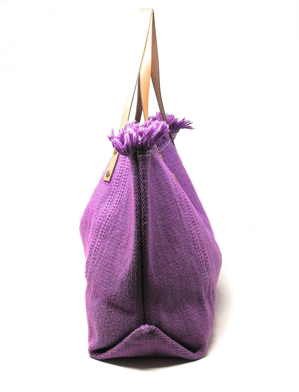 Sac à main cabas en tissu IBIZA Lilas