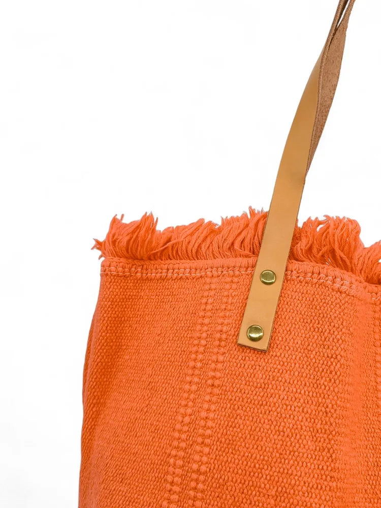 Sac à main cabas en tissu IBIZA Orange