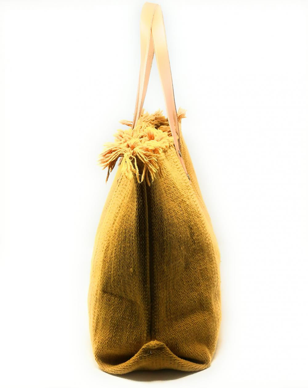 Sac à main cabas en tissu IBIZA Jaune tournesol