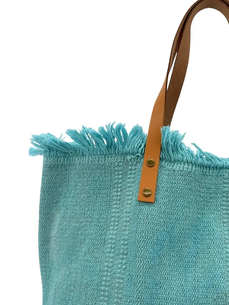 Sac à main cabas en tissu IBIZA Lagon