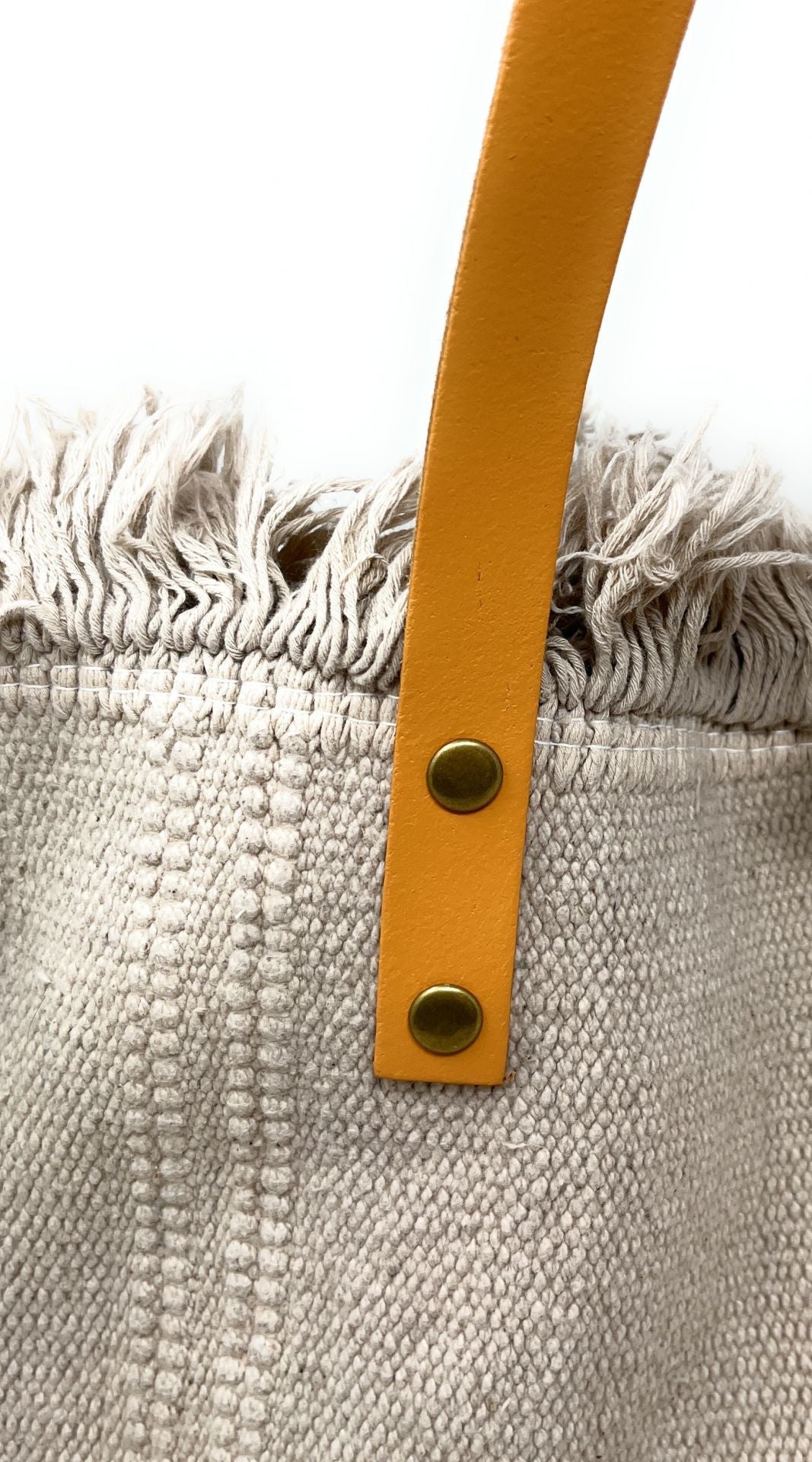 Sac à main cabas en tissu IBIZA Beige crème
