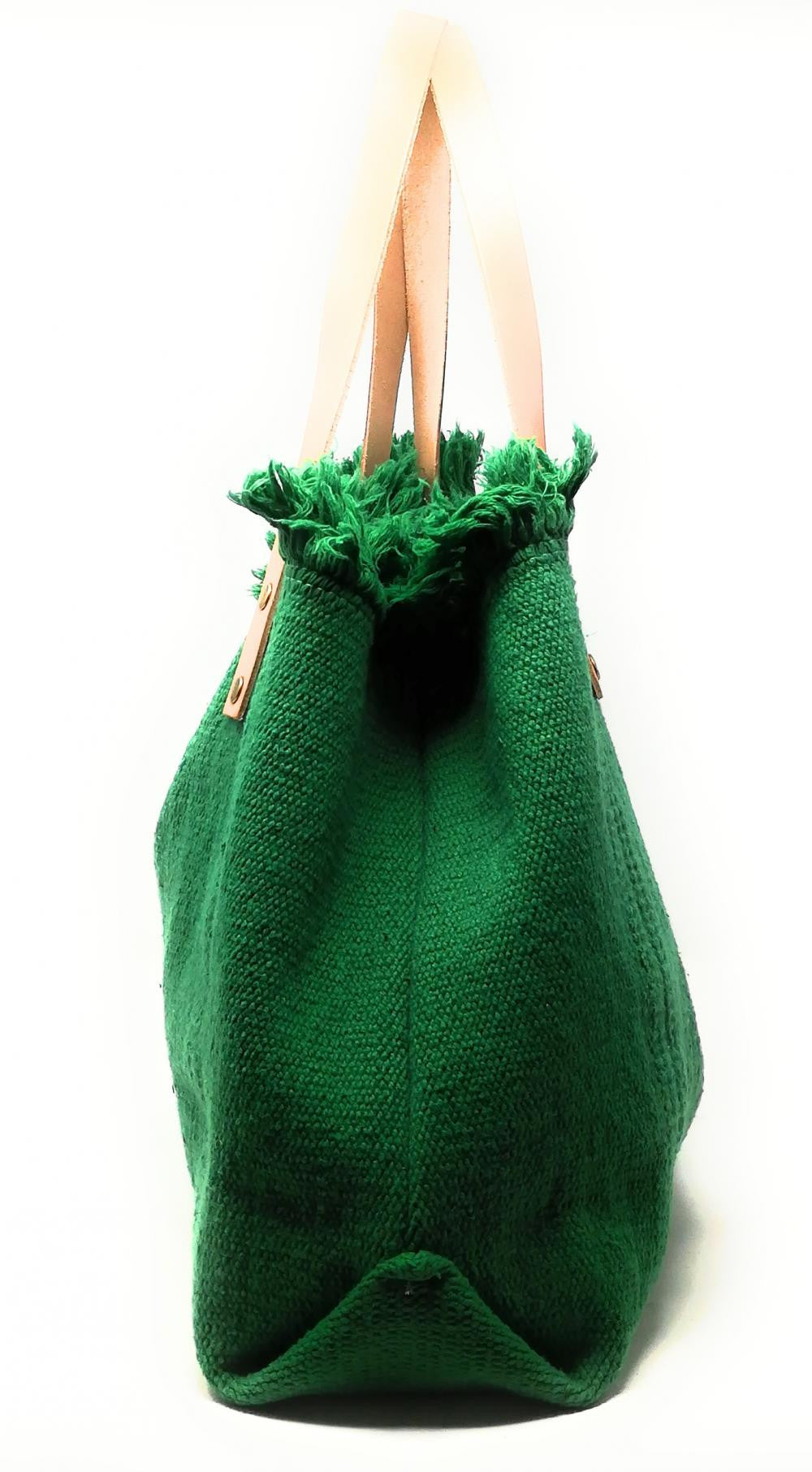 Sac à main cabas en tissu IBIZA Vert anglais