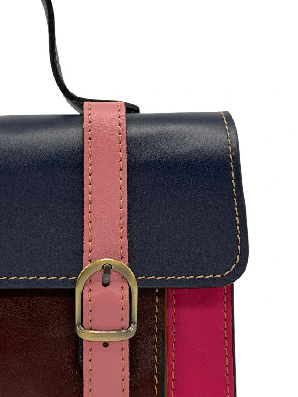 SAND ABSOLU smooth leather handbag Multicolor 5