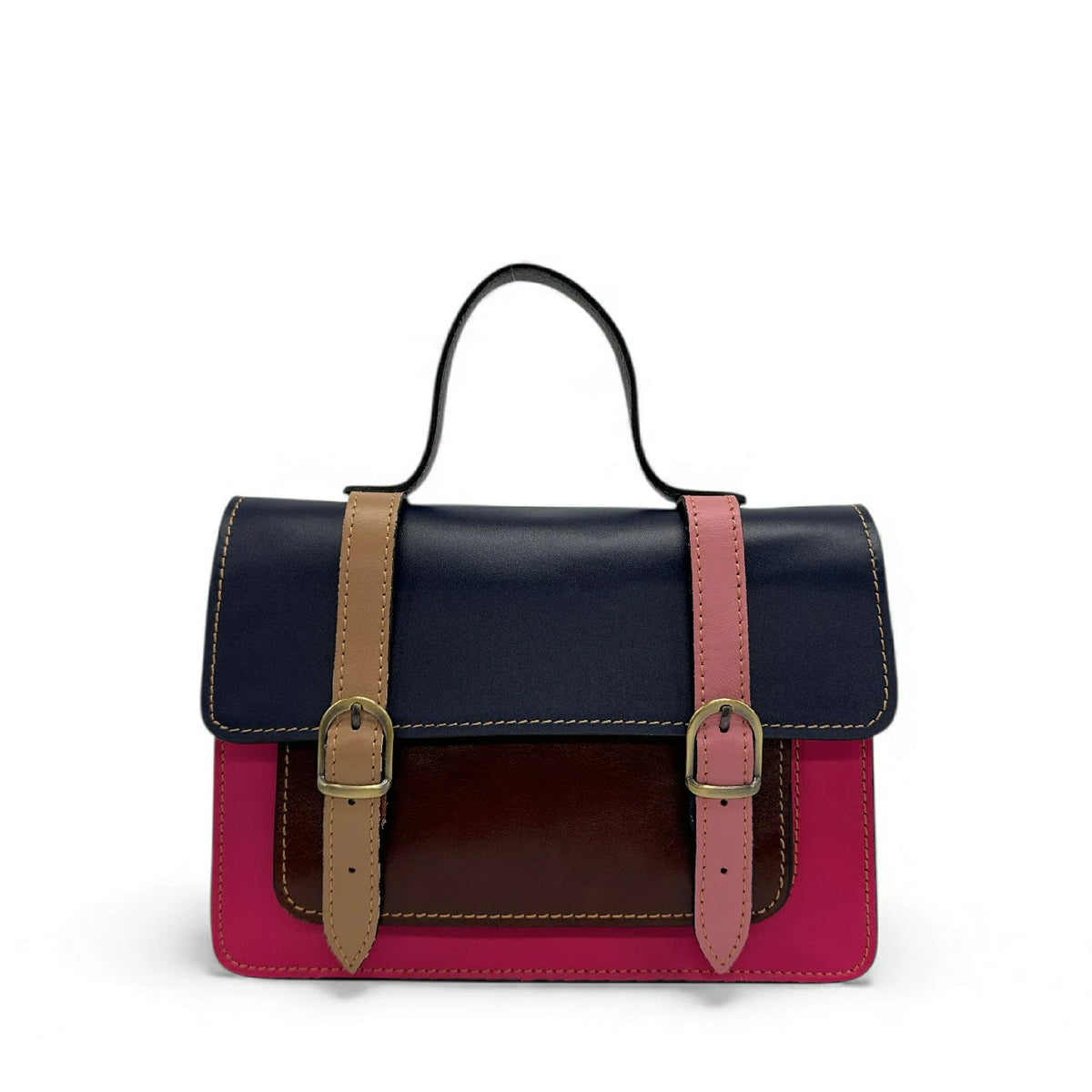 SAND ABSOLU smooth leather handbag Multicolor 5