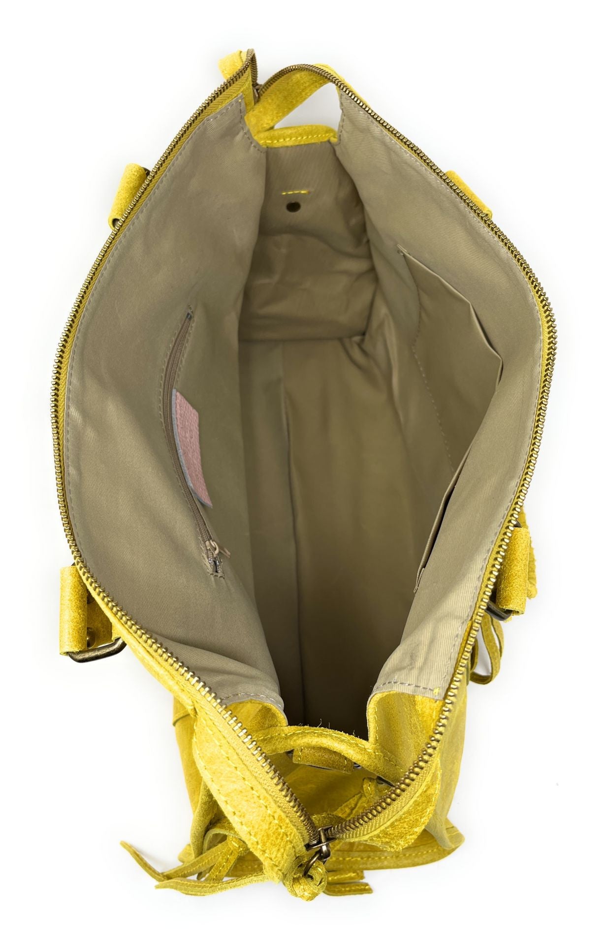 Sac à main en cuir brossé SANDSTORM Jaune tournesol