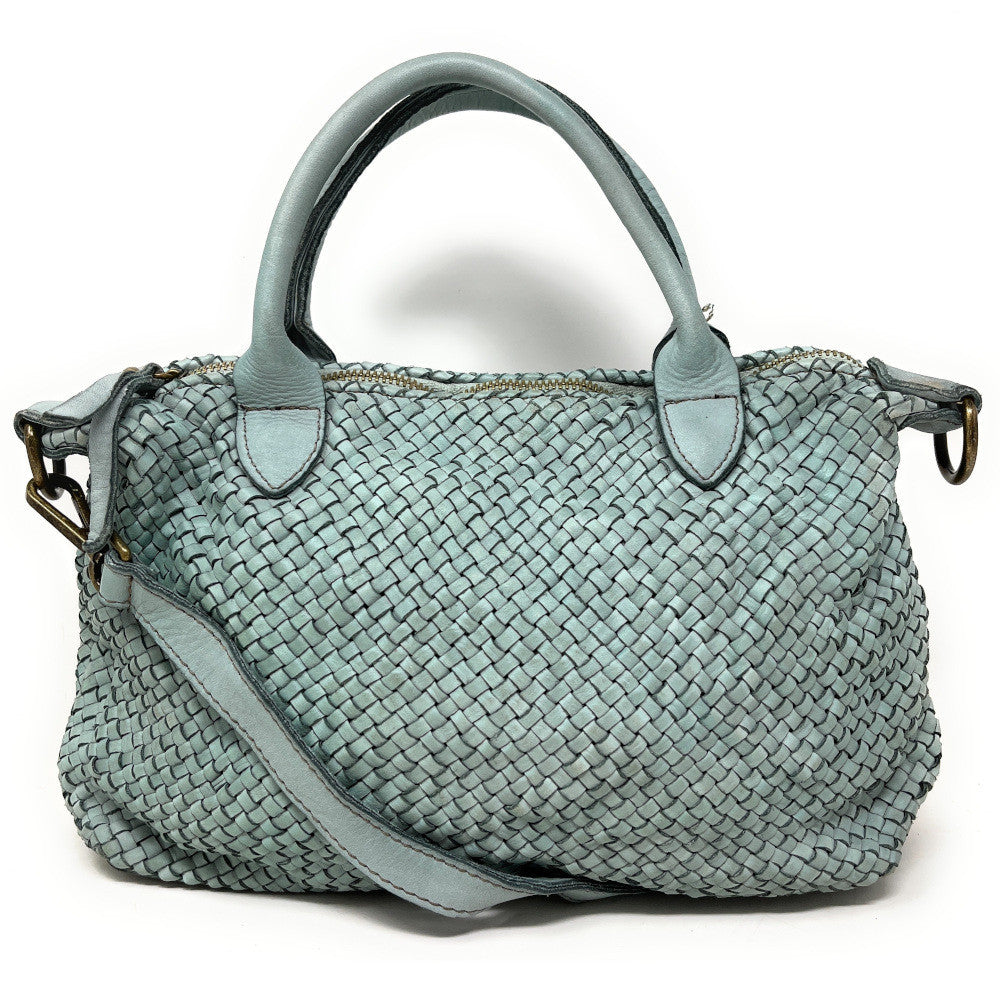 Sac à main en cuir vintage MISS ROSE Céladon
