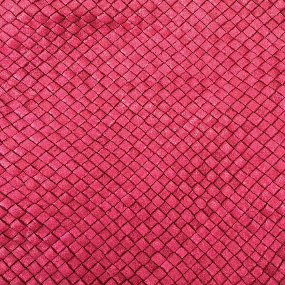 Sac à main en cuir vintage MISS ROSE Rose fuchsia