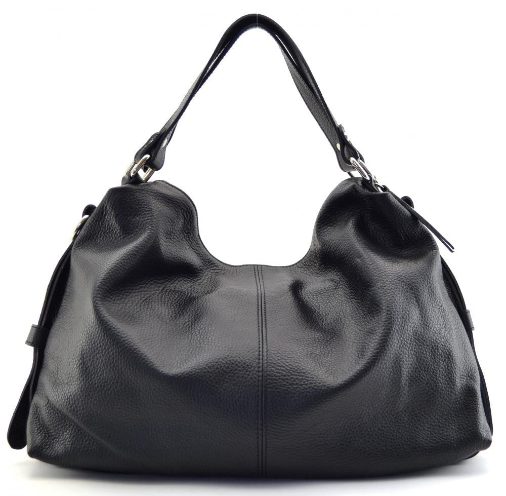 Sac à main en cuir grainé ARIZONA Noir
