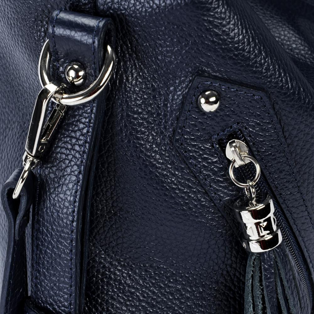 Sac à main en cuir grainé ARIZONA Bleu marine