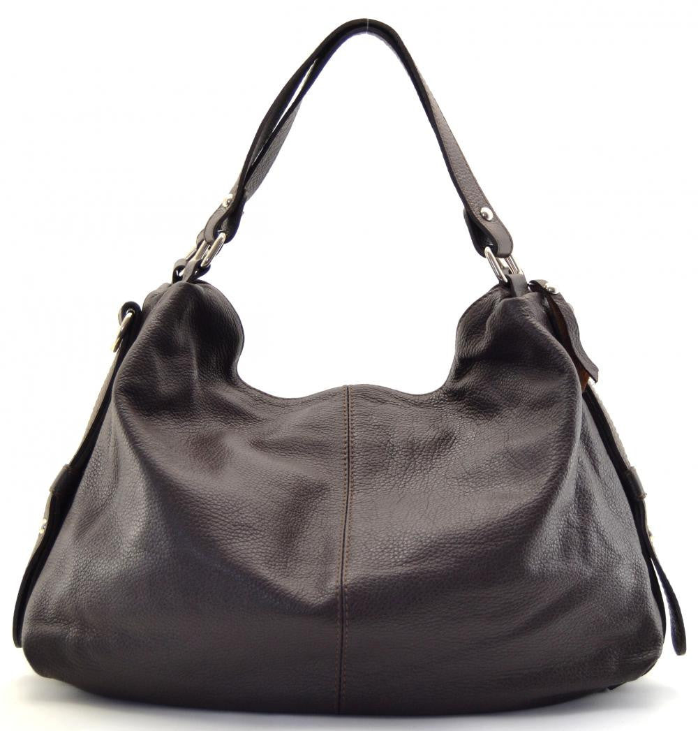 Sac à main en cuir grainé ARIZONA Chocolat