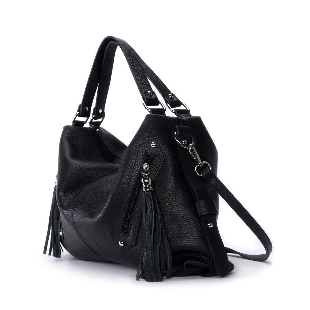 Sac à main en cuir grainé ARIZONA Noir