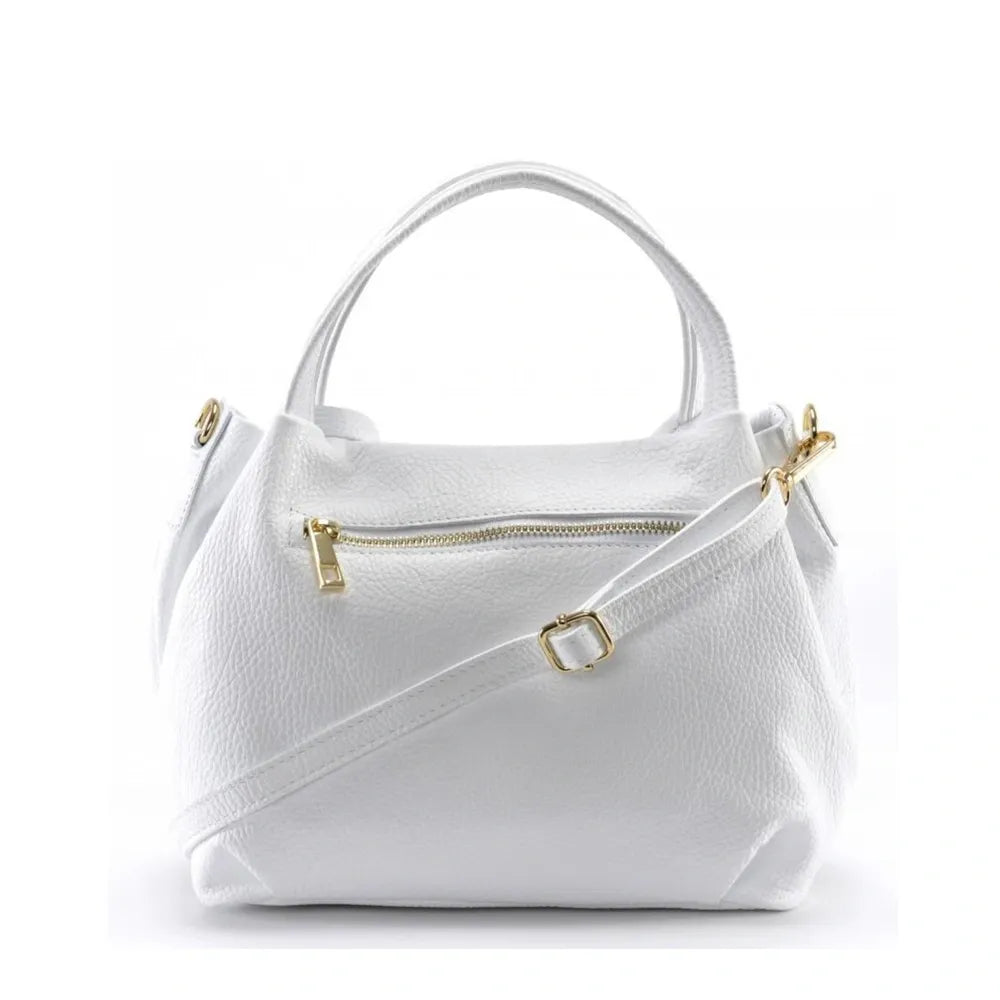 Sac à main en cuir grainé BUBBLE Blanc