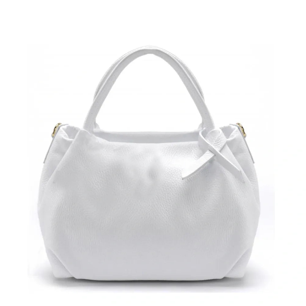 Sac à main en cuir grainé BUBBLE Blanc
