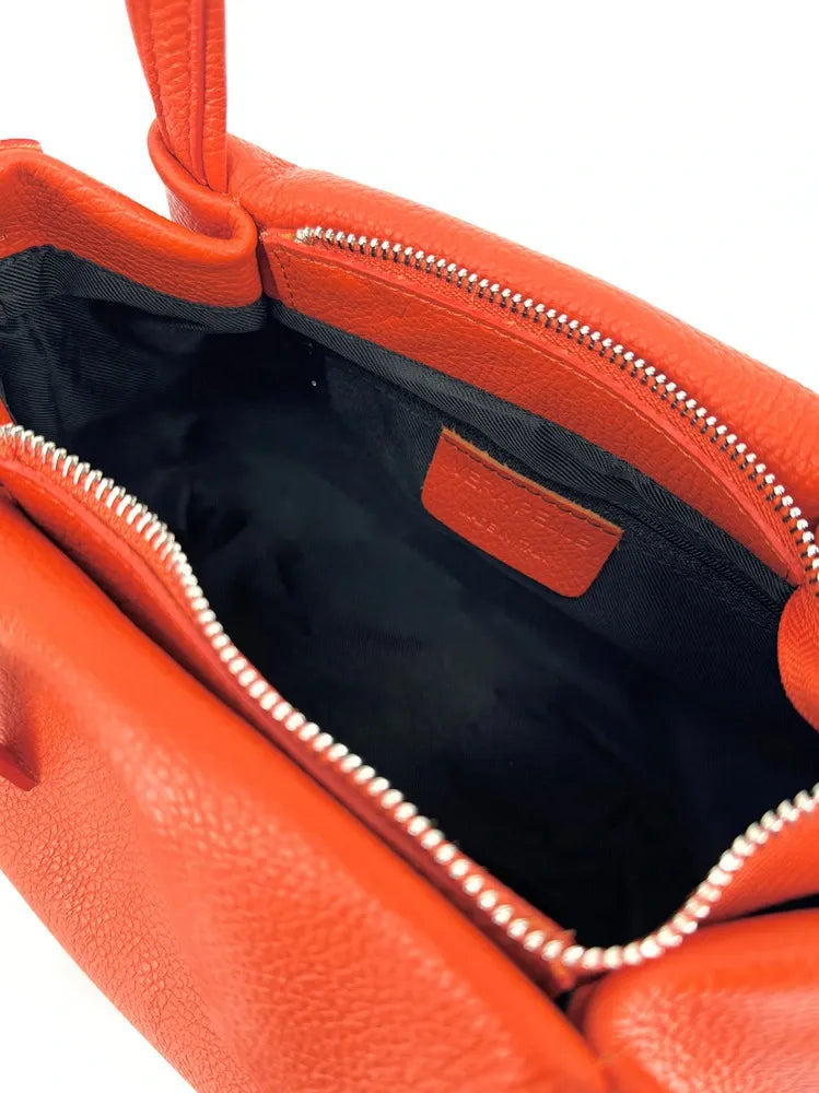 Sac à main en cuir grainé BUBBLE Orange