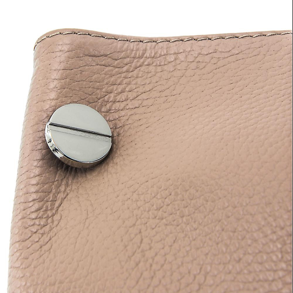 Sac à main en cuir grainé DENZEL Rose nude
