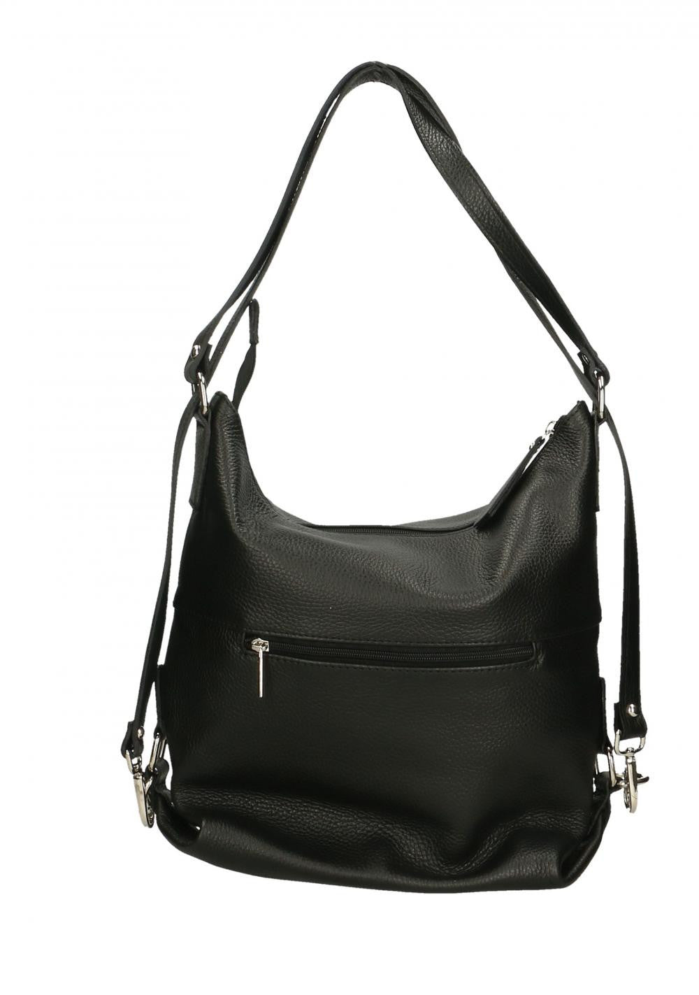 Sac multiposition en cuir grainé RIMINI Noir