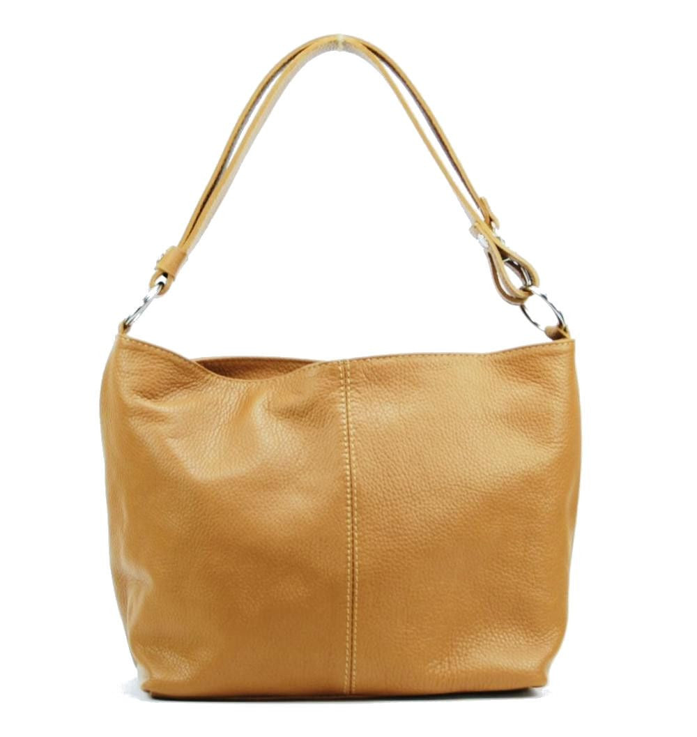 Sac à main en cuir grainé KUTA Camel