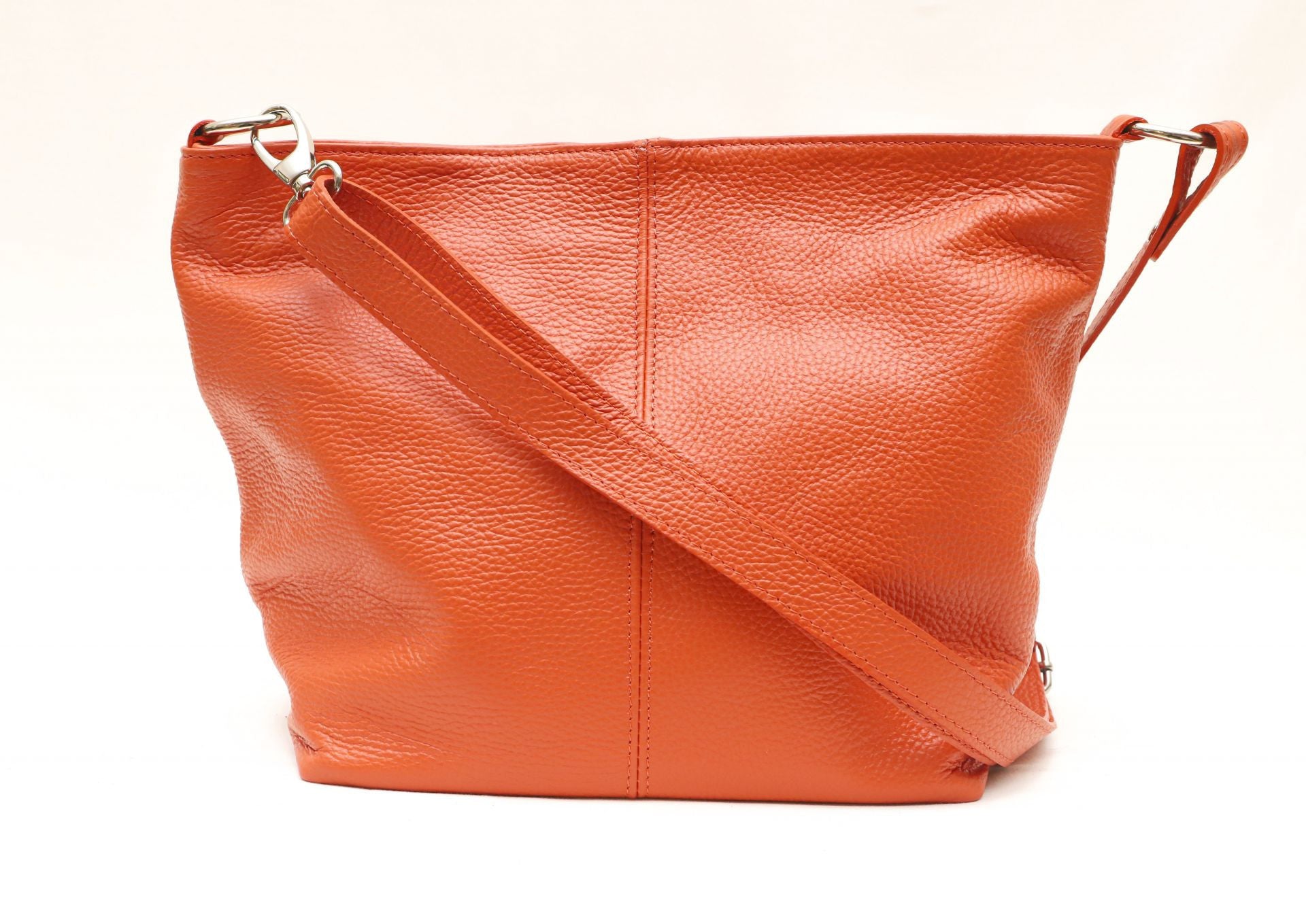 Sac à main en cuir grainé KUTA Orange