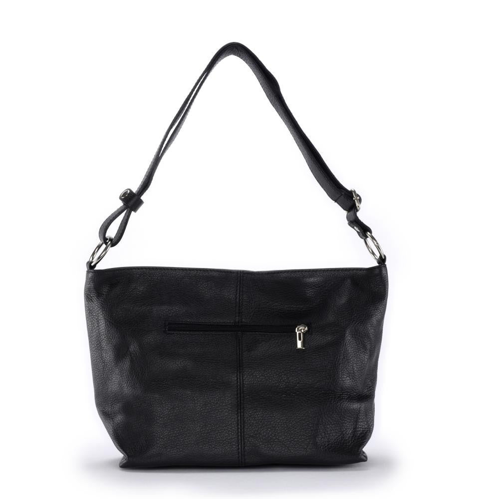 Sac à main en cuir grainé KUTA Noir