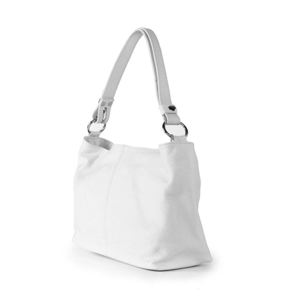 Sac à main en cuir grainé KUTA Blanc