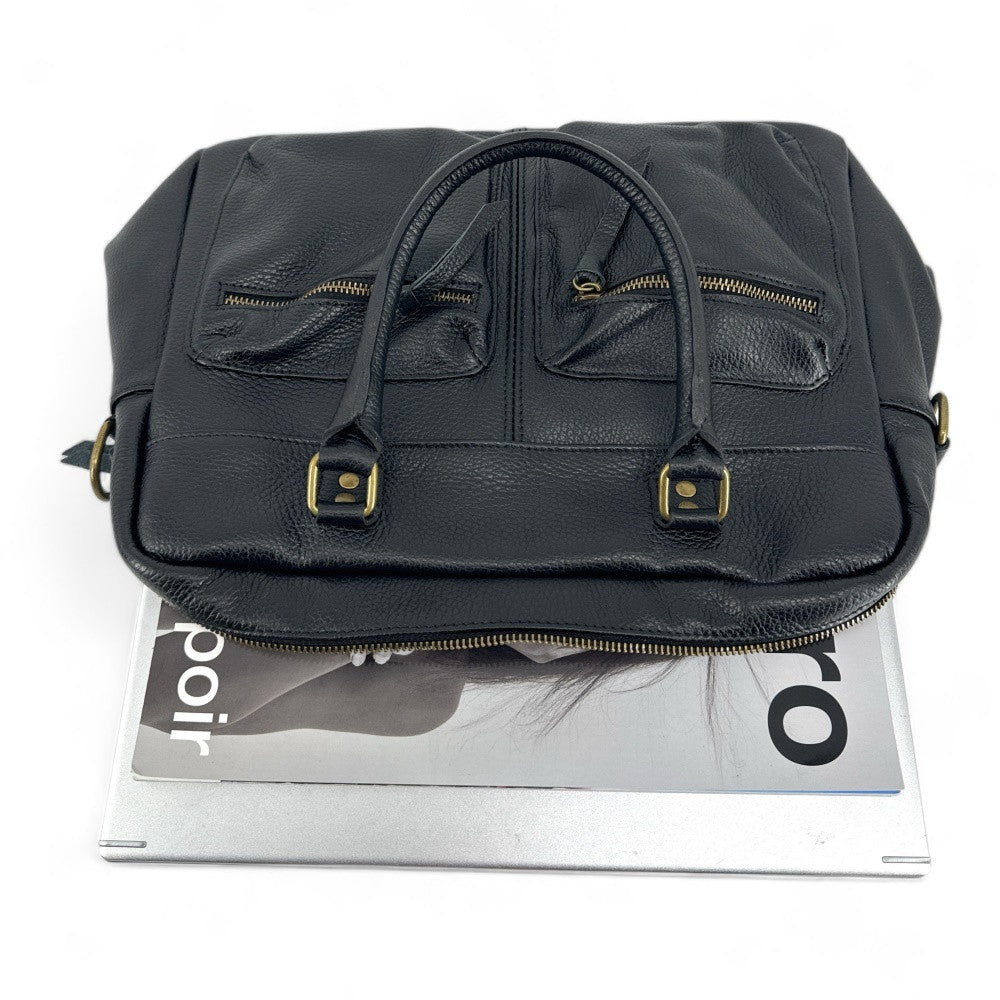 Sac à main en cuir grainé MOSCOU Noir