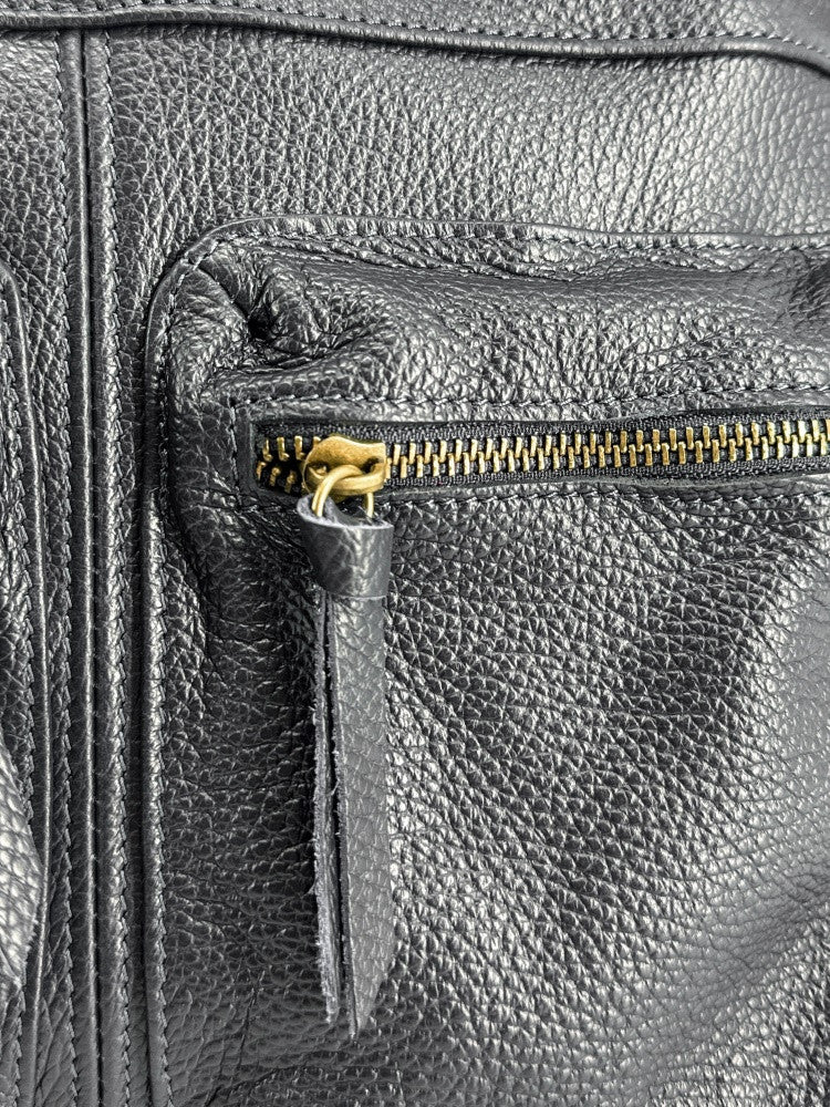 Sac à main en cuir grainé MOSCOU Noir
