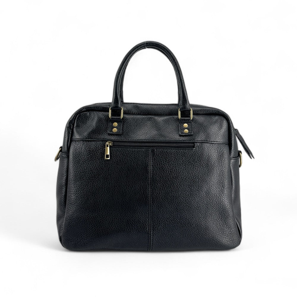 Sac à main en cuir grainé MOSCOU Noir