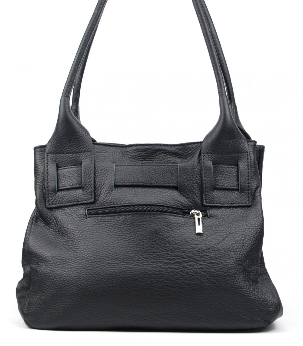 Sac à main en cuir grainé NOODY Noir