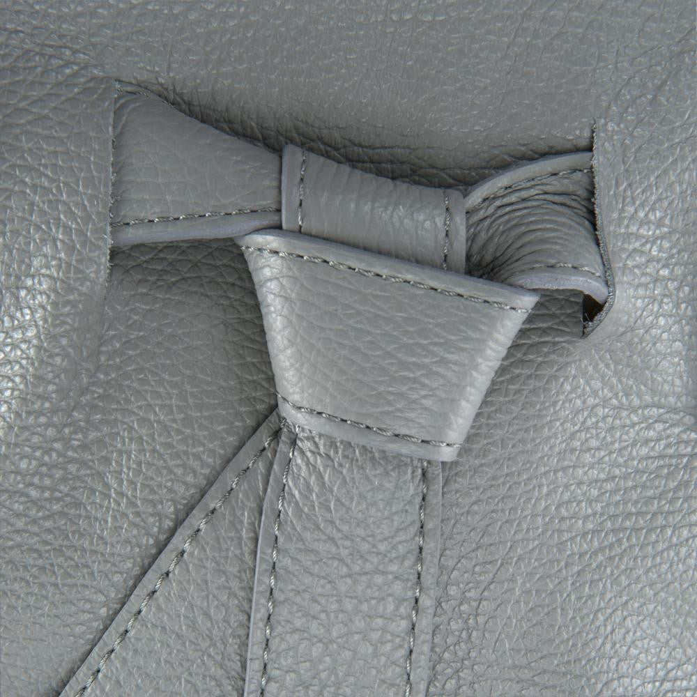 Sac à main en cuir grainé NOODY Gris clair