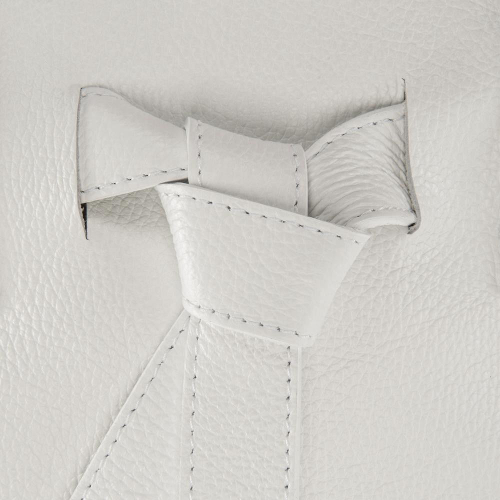 Sac à main en cuir grainé NOODY Blanc