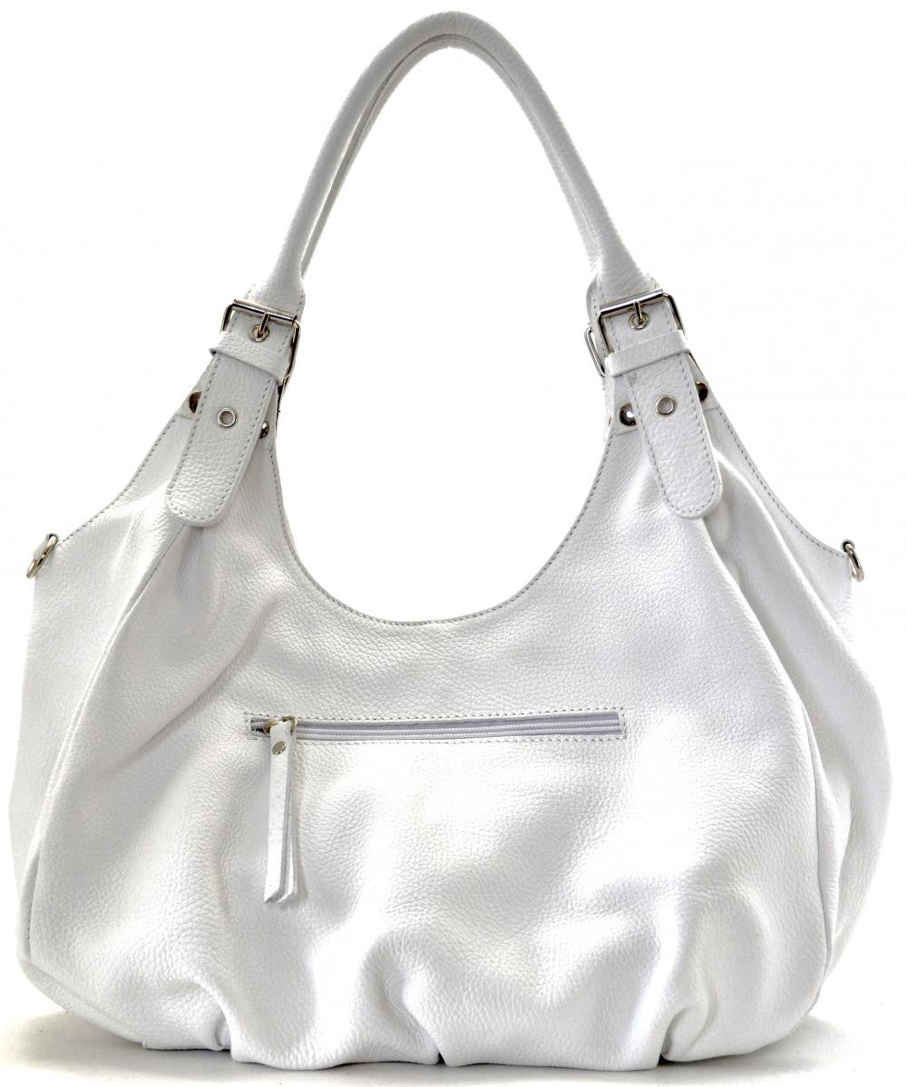 Sac à main en cuir grainé SAINT TROP Blanc