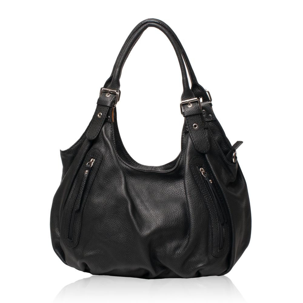 Sac à main en cuir grainé SAINT TROP Noir