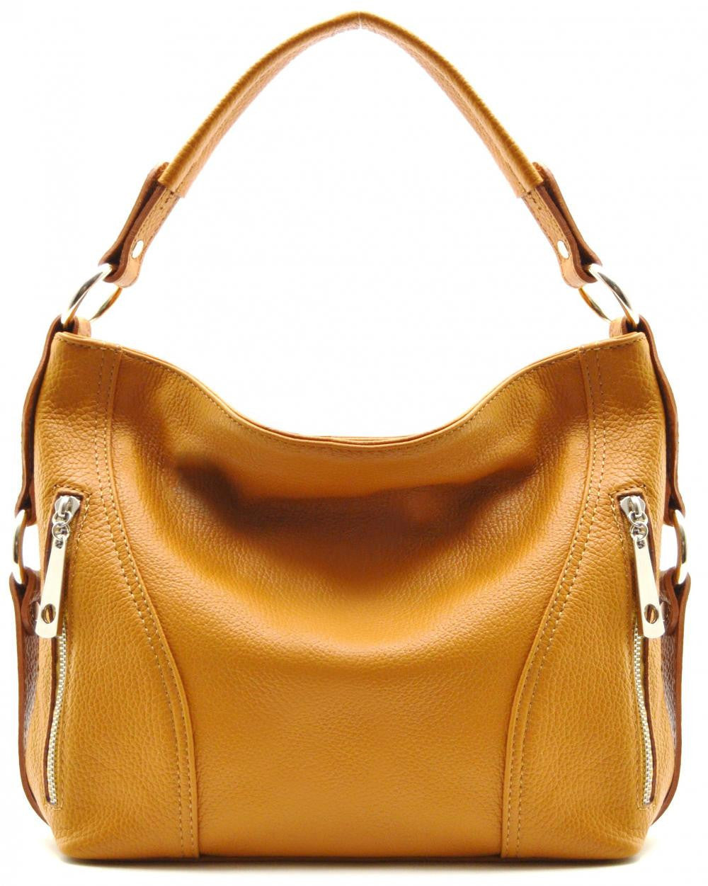 Sac à main en cuir grainé SETE Cognac