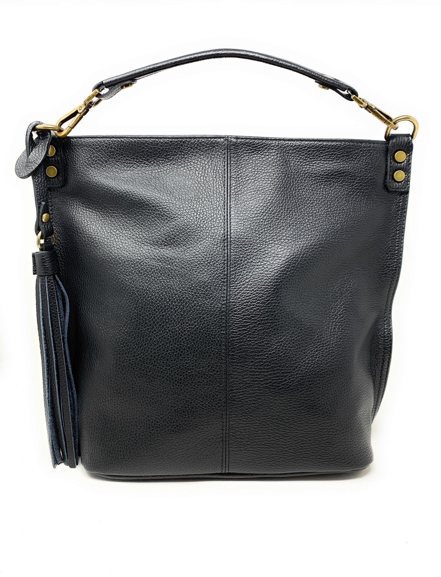 Sac à main en cuir grainé TANAH Noir