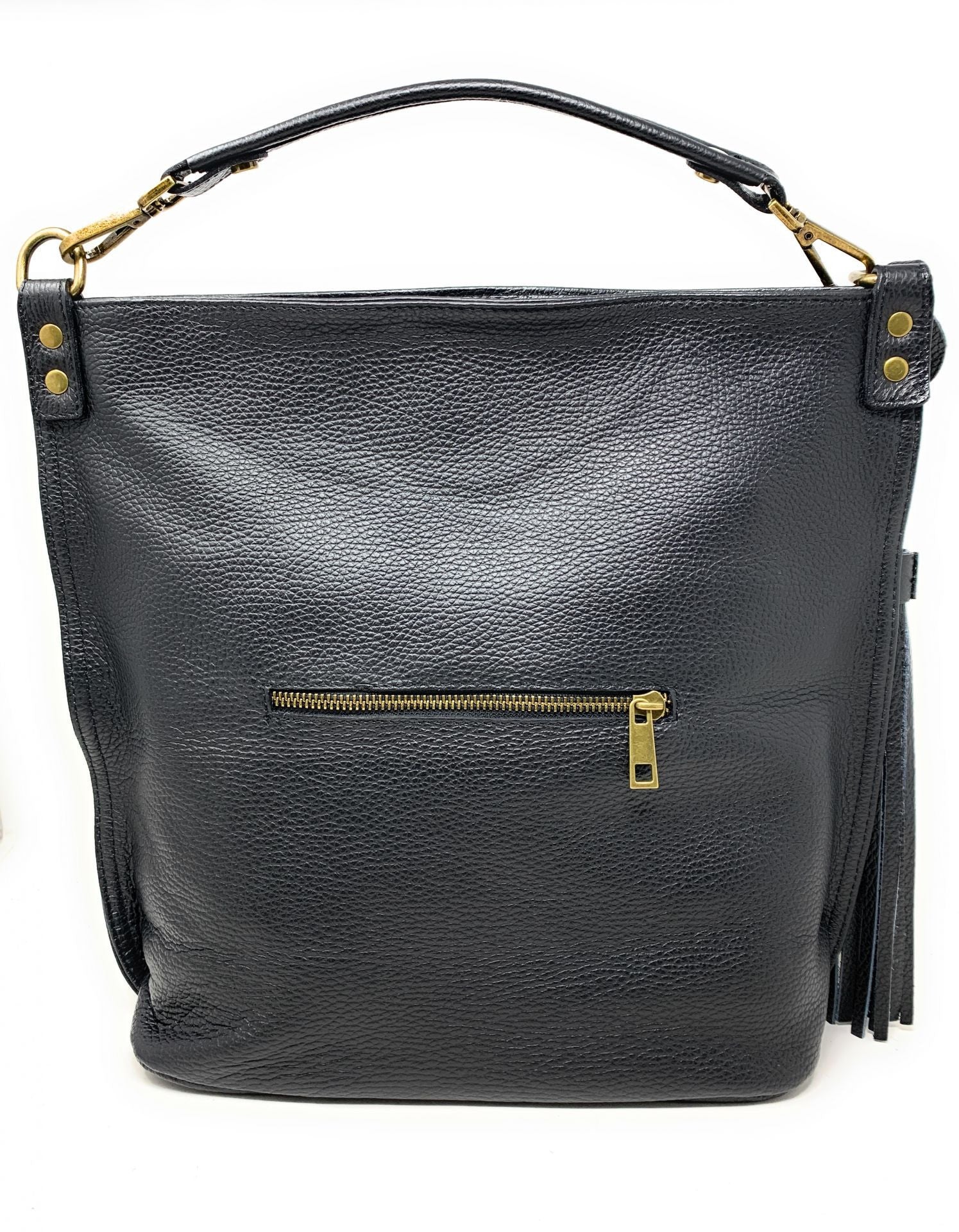 Sac à main en cuir grainé TANAH Noir