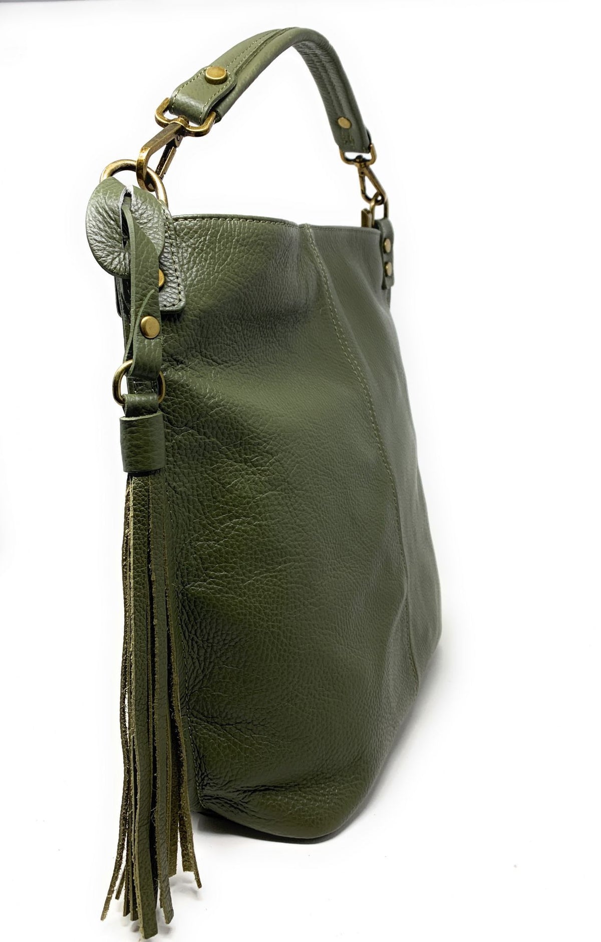 Sac à main en cuir grainé TANAH Kaki