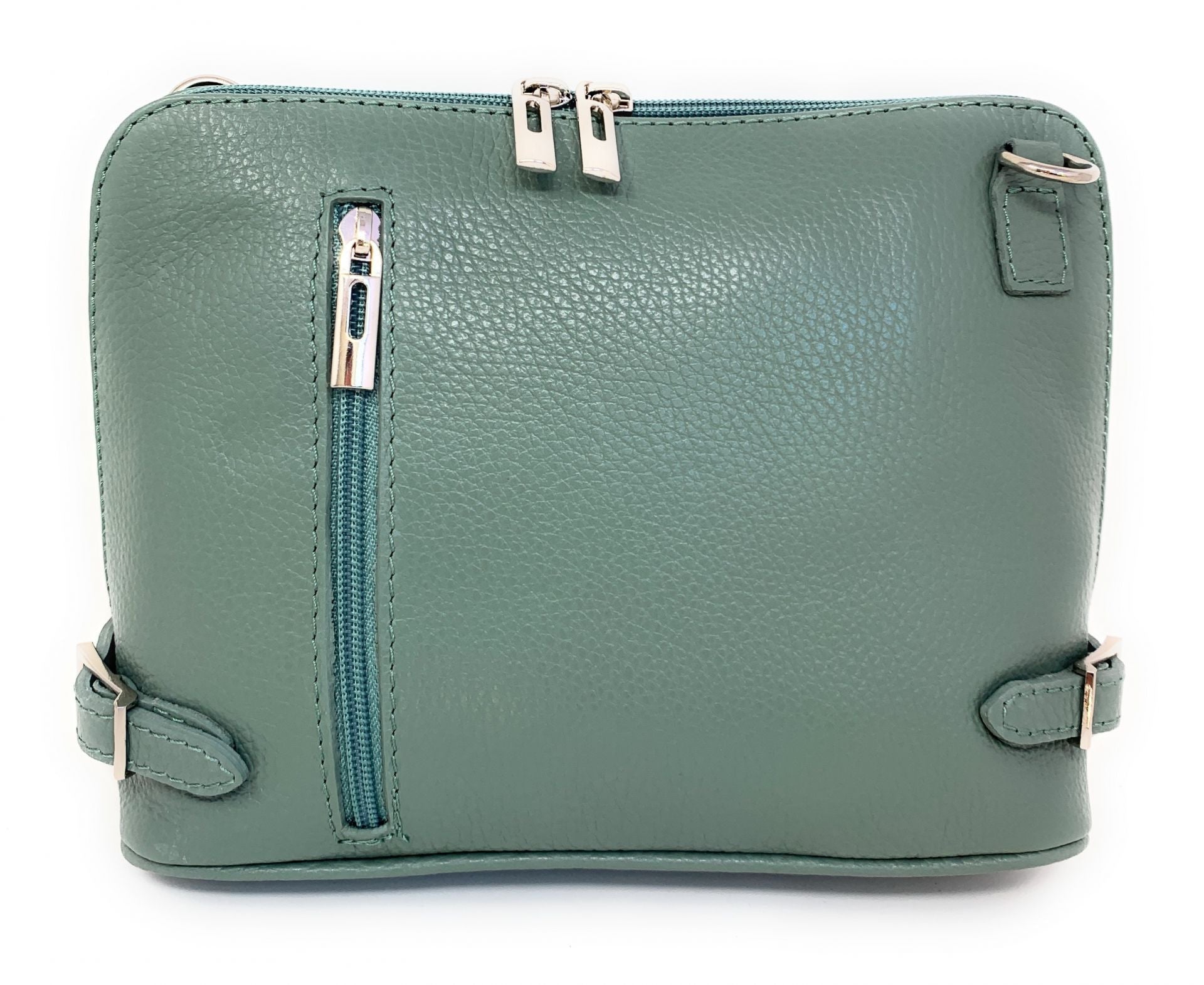 Sac à main en cuir italien grainé MAMMA MIA Vert pastel
