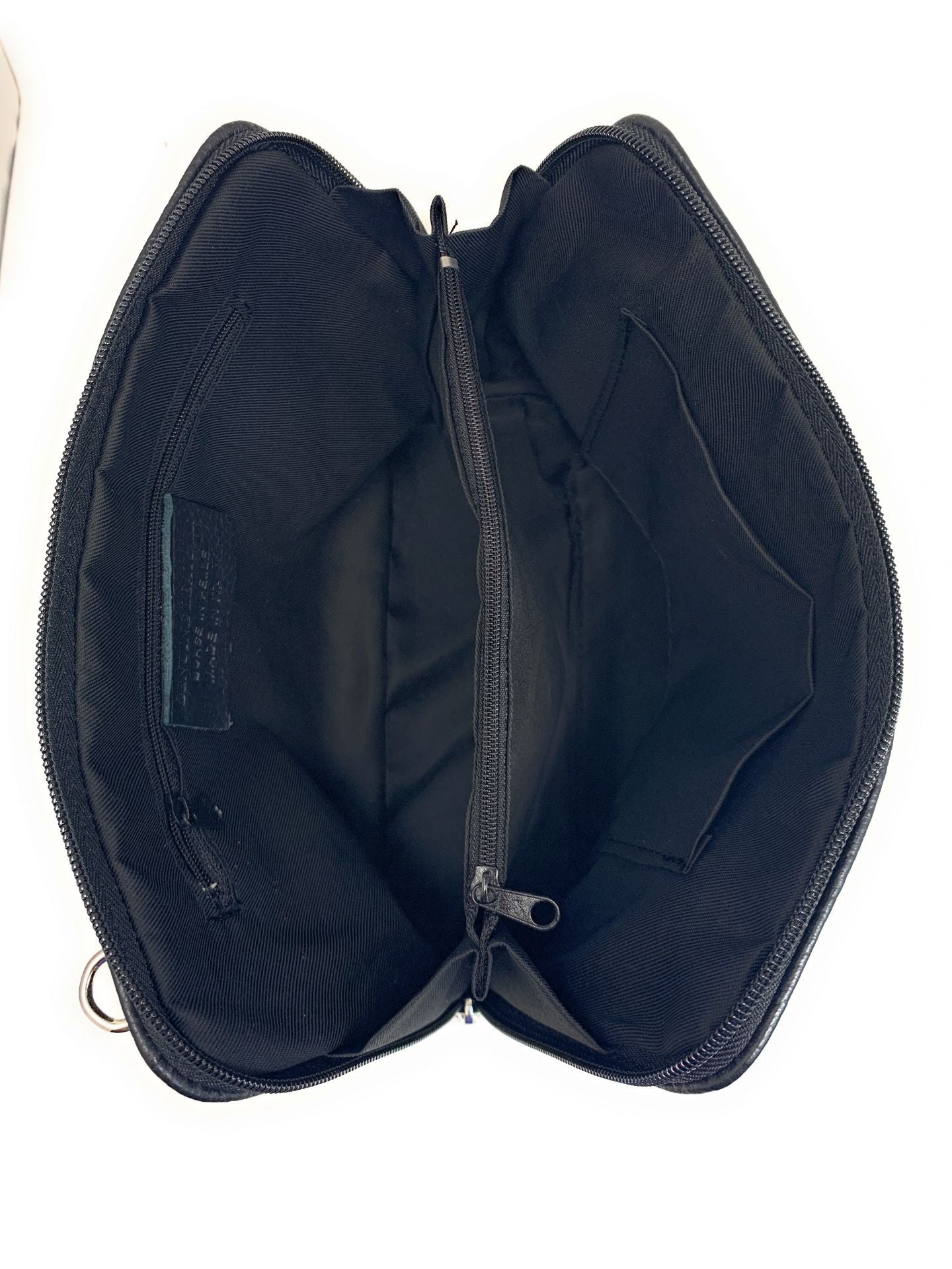 Sac à main en cuir italien grainé MAMMA MIA Noir
