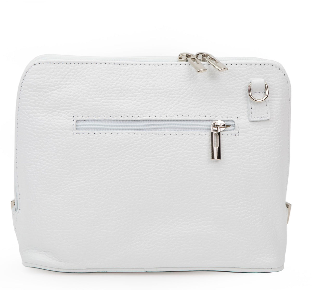 Sac à main en cuir italien grainé MAMMA MIA Blanc