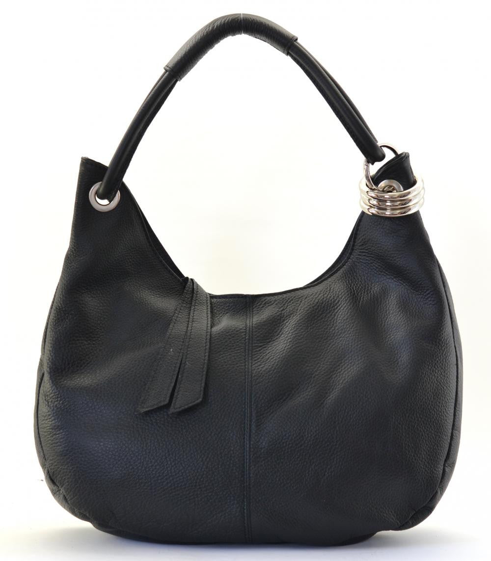 Sac à main en cuir grainé SAMOA Noir